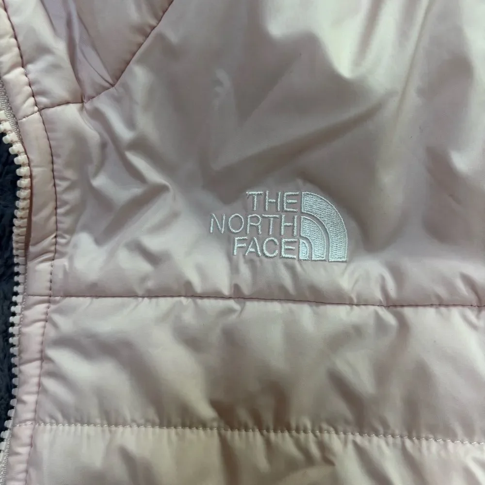 The North Face pink and gray reversible jacket Girls XL